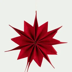 Suspension De Noël|Décoration À Suspendre*alinea Etoile à suspendre en feutrine D30cm - Rouge