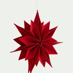 Suspension De Noël|Décoration À Suspendre*alinea Etoile à suspendre en feutrine D30cm - Rouge
