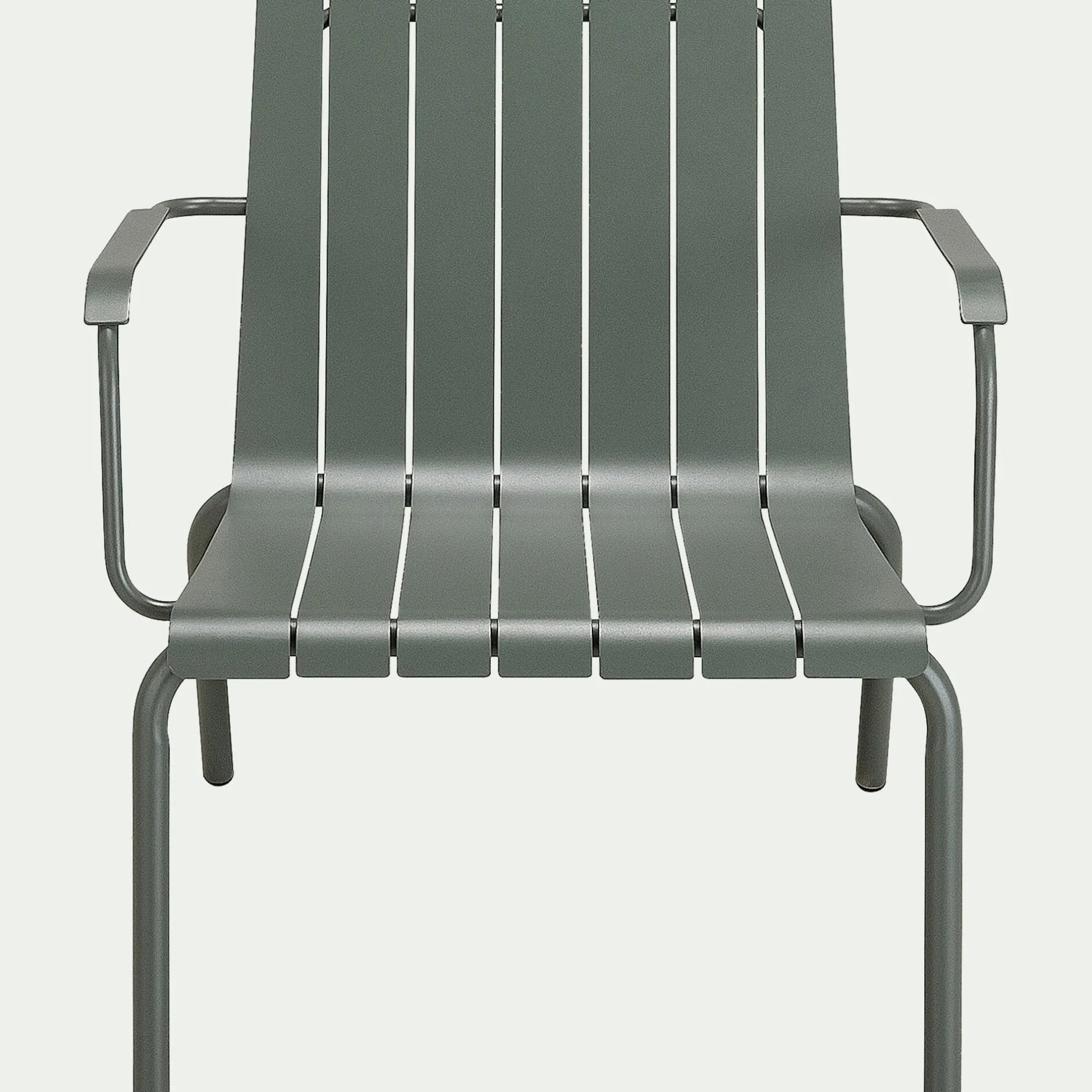 Fauteuil De Jardin*alinea Fauteuil de jardin aluminium avec accoudoirs cèdre Vert