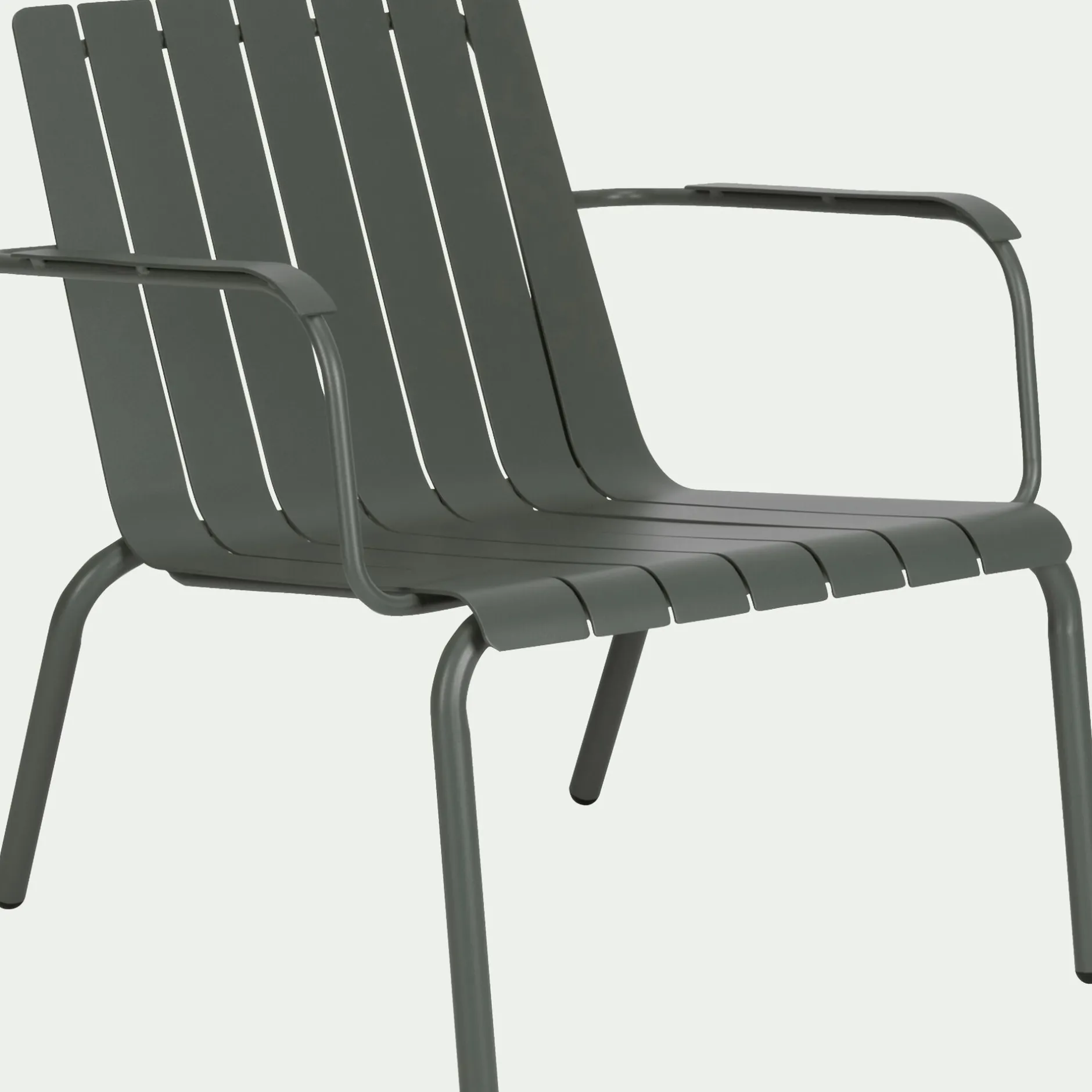 Fauteuil De Jardin*alinea Fauteuil de jardin aluminium avec accoudoirs cèdre Vert