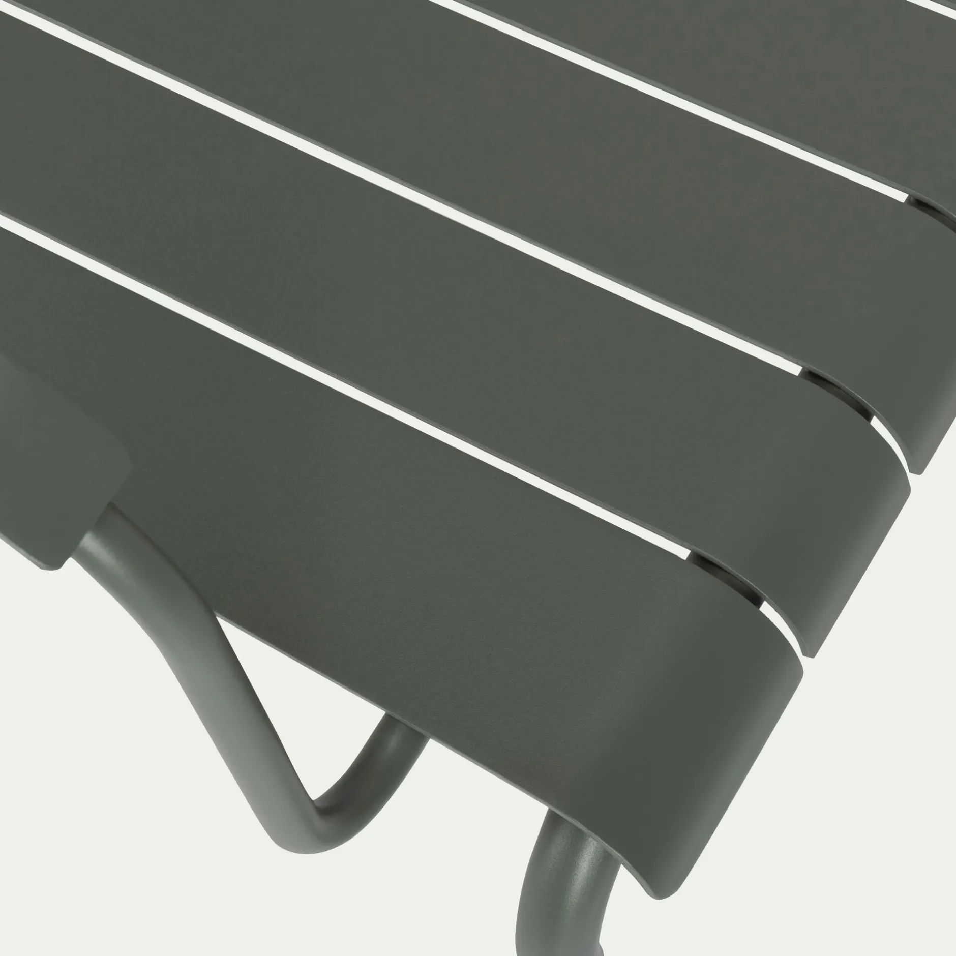 Fauteuil De Jardin*alinea Fauteuil de jardin aluminium avec accoudoirs cèdre Vert