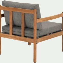 Pouf Exterieur|Fauteuil De Jardin*alinea Fauteuil de jardin en teck recyclé - gris