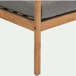 Pouf Exterieur|Fauteuil De Jardin*alinea Fauteuil de jardin en teck recyclé - gris