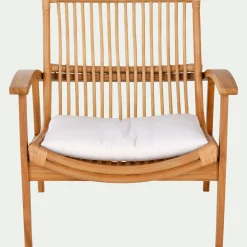 Fauteuil*alinea Fauteuil en teck et rotin - Naturel