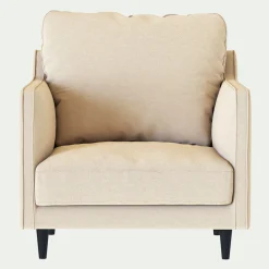 Fauteuil*alinea Fauteuil en tissu - roucas Beige
