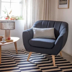 Fauteuil*alinea Fauteuil en tissu - anthracite Gris