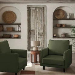 Fauteuil*alinea Fauteuil en tissu - cèdre Vert