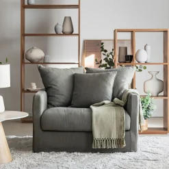 Fauteuil*alinea Fauteuil en tissu - cèdre Vert