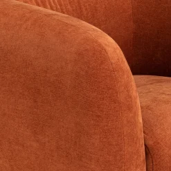 Fauteuil*alinea Fauteuil en tissu avec pieds en acier - brun rustrel Marron