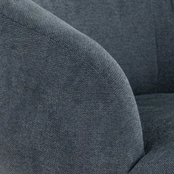 Fauteuil*alinea Fauteuil en tissu avec piétement en acier - céou Bleu