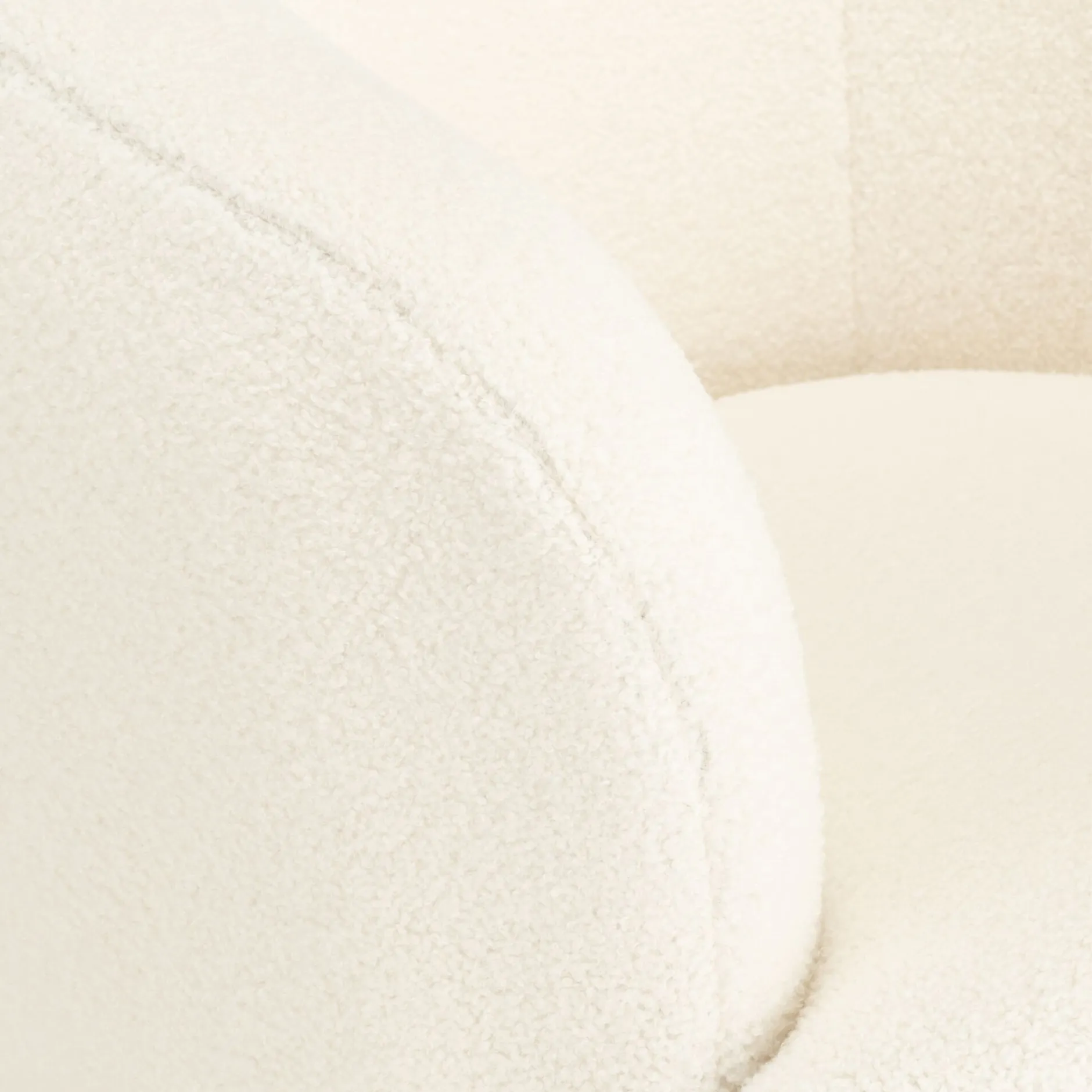 Fauteuil*alinea Fauteuil en tissu avec piétement en acier - capelan Blanc