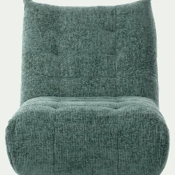 Fauteuil*alinea Fauteuil en tissu chenille - calaluna Bleu