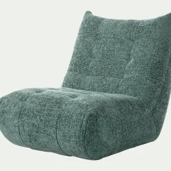 Fauteuil*alinea Fauteuil en tissu chenille - calaluna Bleu