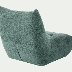 Fauteuil*alinea Fauteuil en tissu chenille - calaluna Bleu