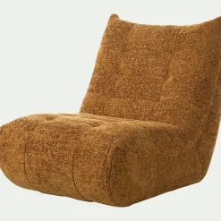 Fauteuil*alinea Fauteuil en tissu chenille - argan Jaune