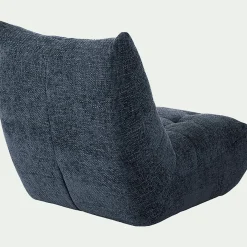 Fauteuil*alinea Fauteuil en tissu chenille - marine Bleu