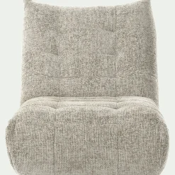 Fauteuil*alinea Fauteuil en tissu chenille - roucas Beige