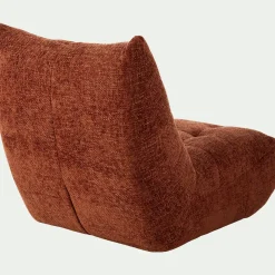 Fauteuil*alinea Fauteuil en tissu chenille - brun rustrel Marron