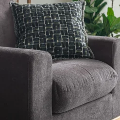 Fauteuil*alinea Fauteuil en tissu crown - restanque Gris