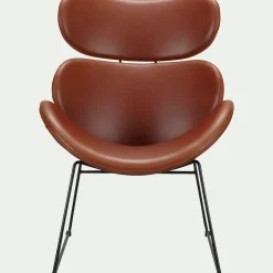 Fauteuil*alinea Fauteuil en tissu enduit - brun albe Marron