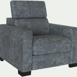 Fauteuil*alinea Fauteuil en tissu Genesis - ardoise Gris