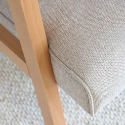 Fauteuil*alinea Fauteuil en tissu Loft - roucas Beige