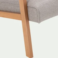 Fauteuil*alinea Fauteuil en tissu Loft - roucas Beige