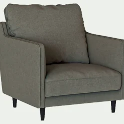 Fauteuil*alinea Fauteuil en tissu mixte - Vert cèdre