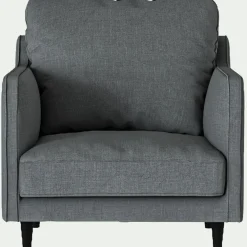 Fauteuil*alinea Fauteuil en tissu mixte - ardoise Gris