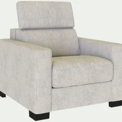 Fauteuil*alinea Fauteuil en tissu Monclar - roucas Beige