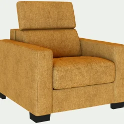 Fauteuil*alinea Fauteuil en tissu Monclar - argan Jaune