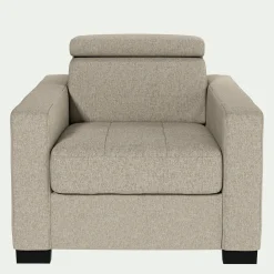 Fauteuil*alinea Fauteuil en tissu pop - Beige