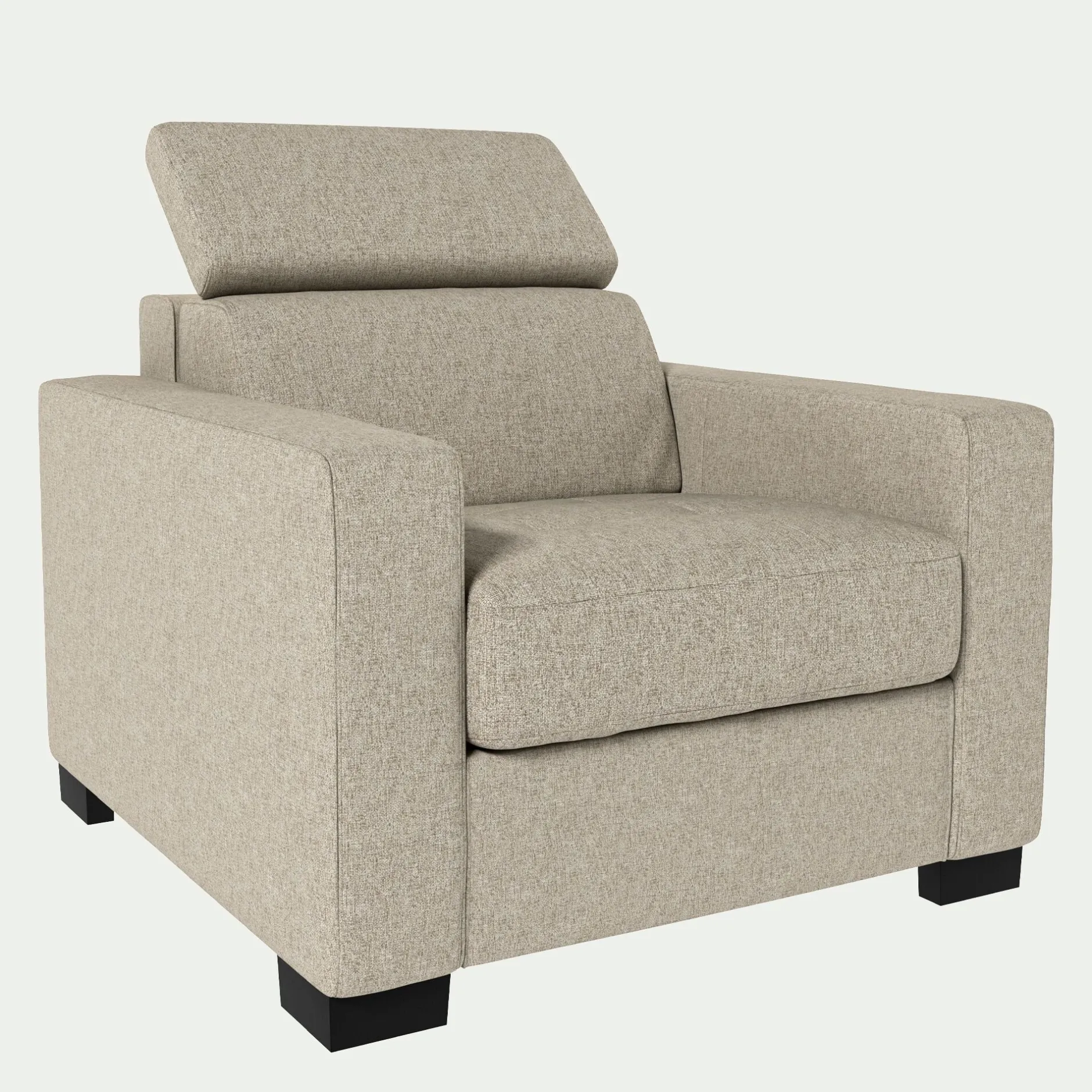 Fauteuil*alinea Fauteuil en tissu pop - Beige