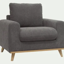 Fauteuil*alinea Fauteuil en tissu storm - moyen Gris