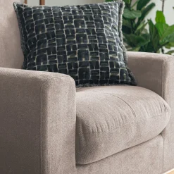 Fauteuil*alinea Fauteuil en tissu storm - roucas Beige