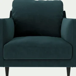 Fauteuil*alinea Fauteuil en tissu velvet - foncé Bleu