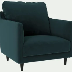 Fauteuil*alinea Fauteuil en tissu velvet - foncé Bleu