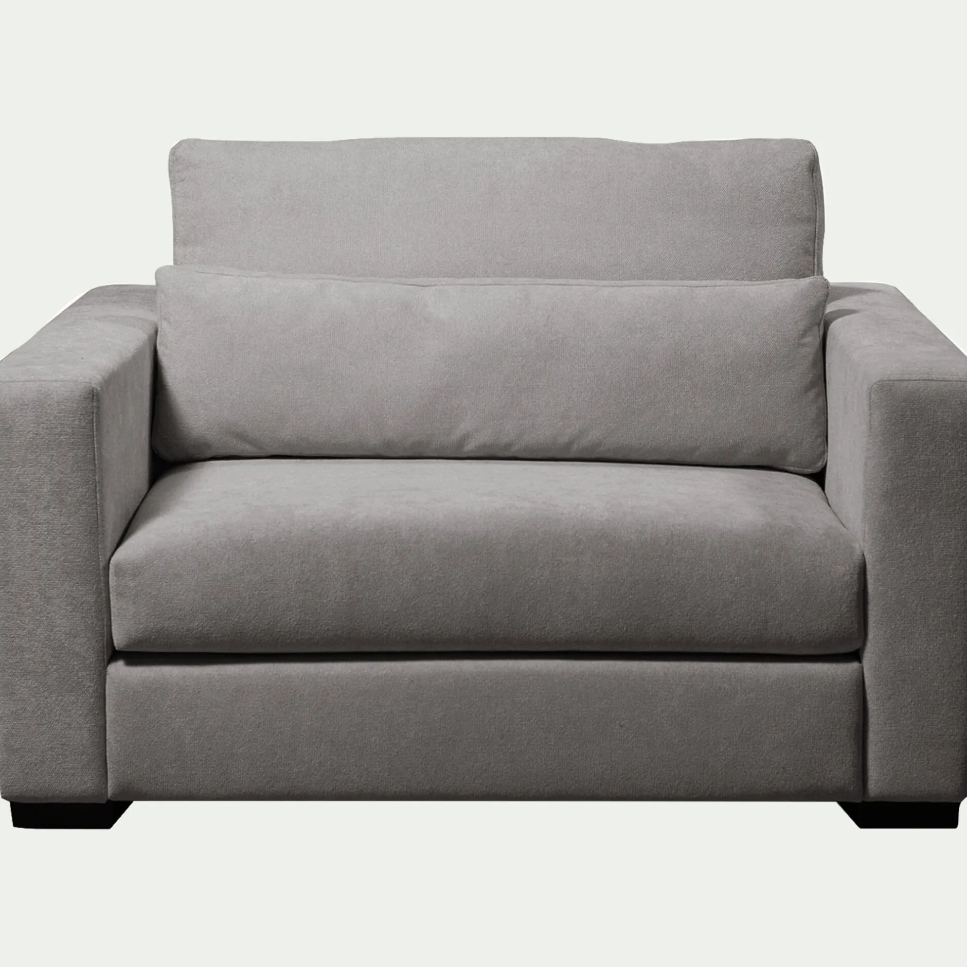 Fauteuil*alinea Fauteuil fixe en tissu Bloq - Gris