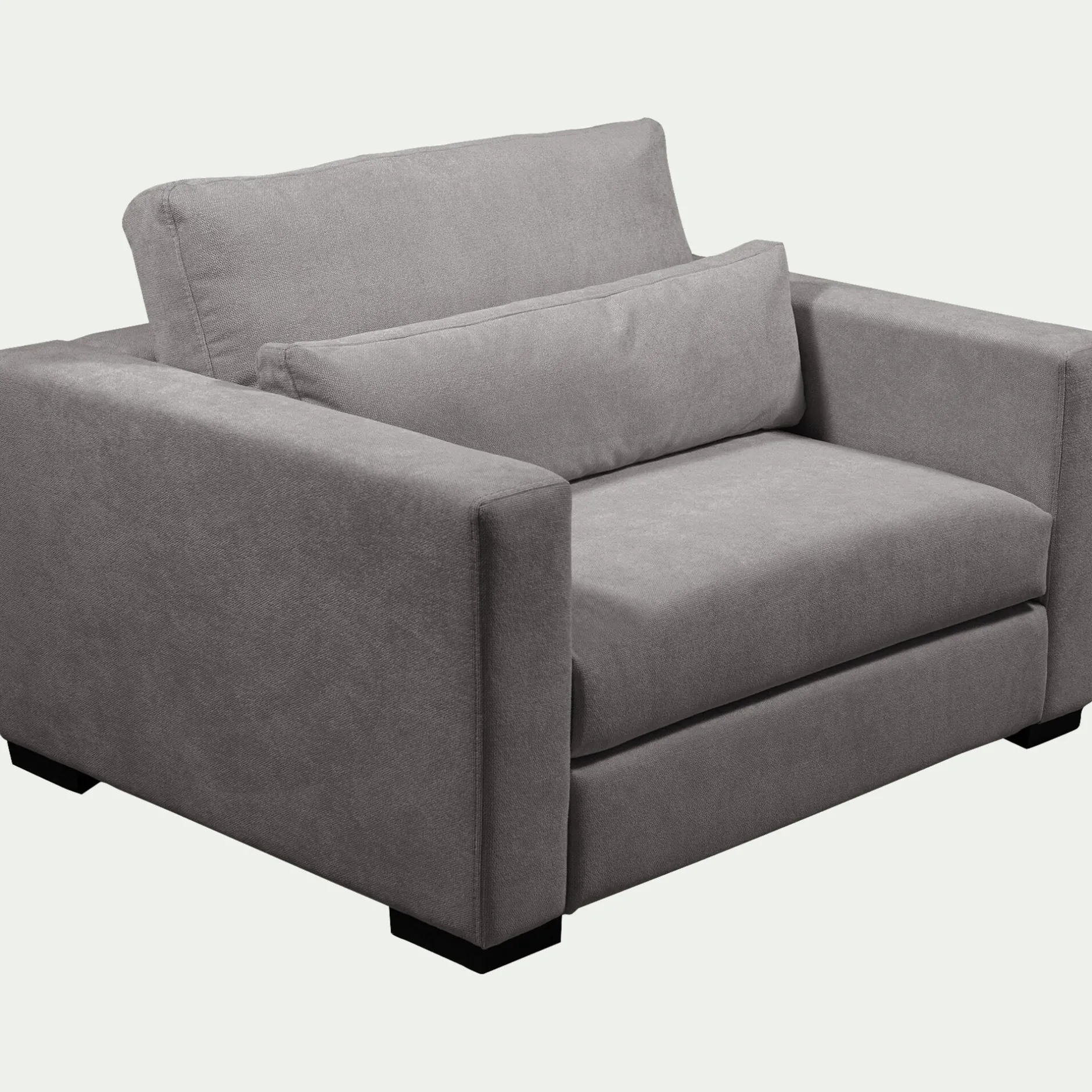 Fauteuil*alinea Fauteuil fixe en tissu Bloq - Gris