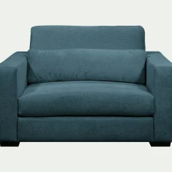 Fauteuil|Petit Canapé*alinea Fauteuil fixe en tissu Genesis 1,5 places - Bleu