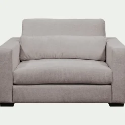 Fauteuil|Petit Canapé*alinea Fauteuil fixe en tissu Genesis 1,5 places - Gris