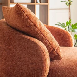 Fauteuil*alinea Fauteuil pivotant en tissu Genesis - brun rustrel Marron