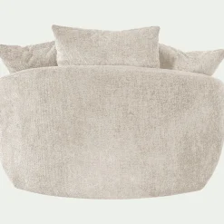Fauteuil*alinea Fauteuil pivotant en tissu Genesis - Beige