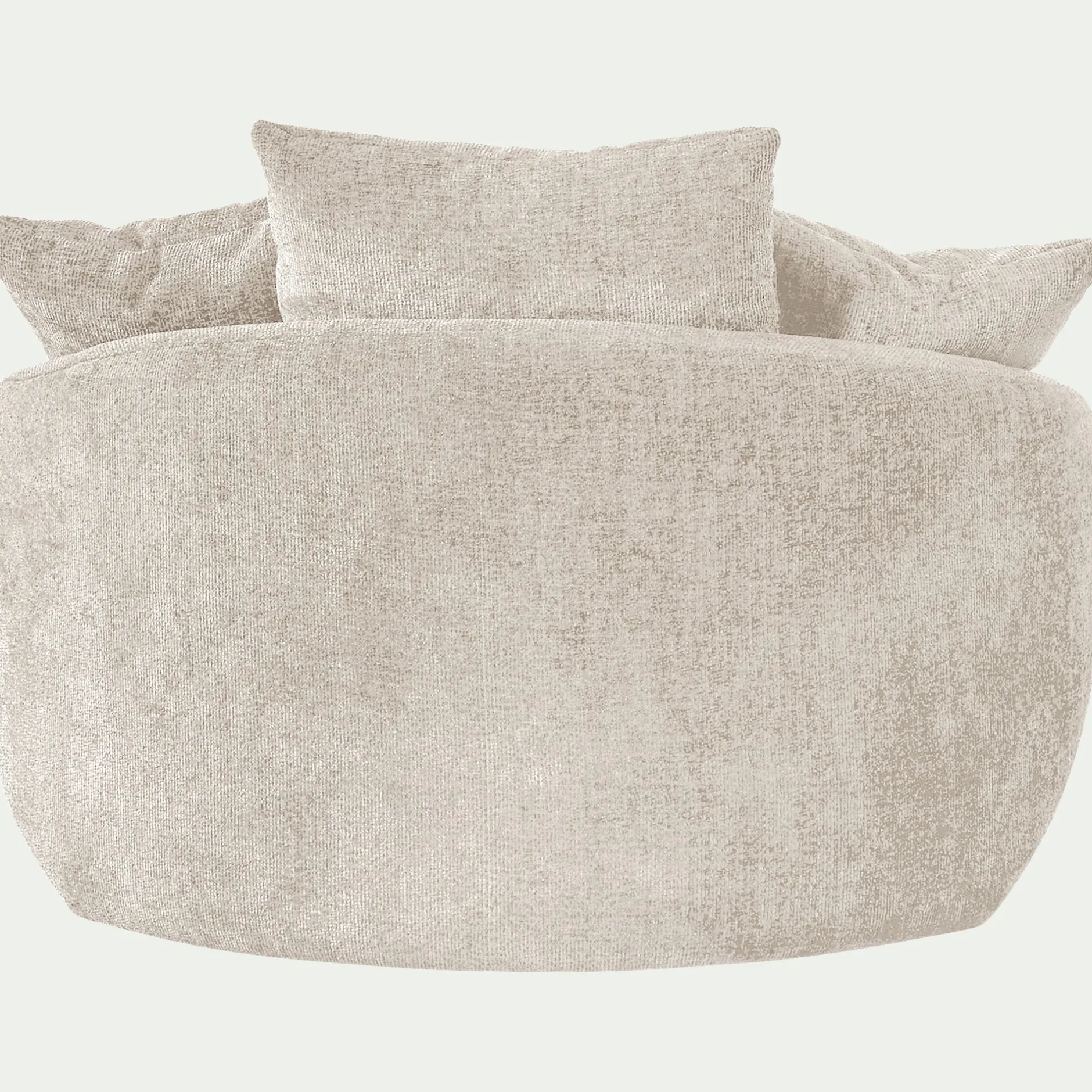 Fauteuil*alinea Fauteuil pivotant en tissu Genesis - Beige