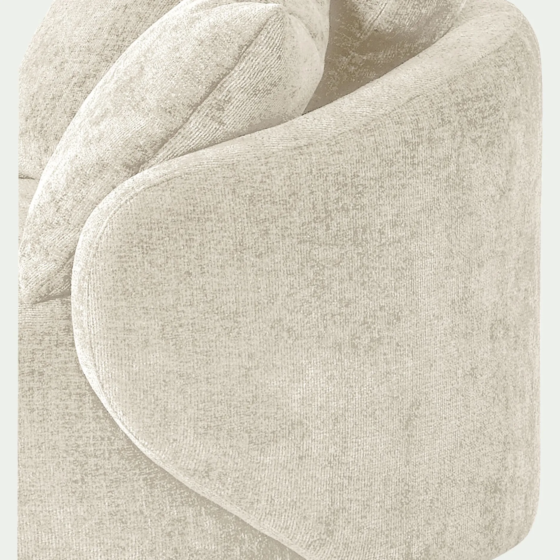 Fauteuil*alinea Fauteuil pivotant en tissu Genesis - Beige