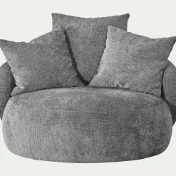 Fauteuil*alinea Fauteuil pivotant en tissu Genesis - borie Gris