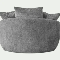 Fauteuil*alinea Fauteuil pivotant en tissu Genesis - borie Gris