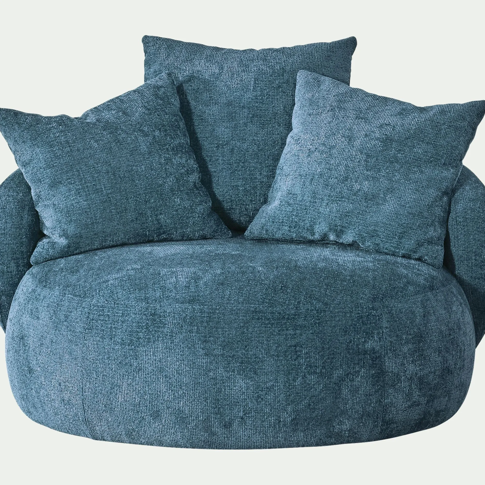 Fauteuil*alinea Fauteuil pivotant en tissu Genesis - Bleu