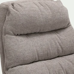 Fauteuil*alinea Fauteuil pivotant en tissu - taupe Gris