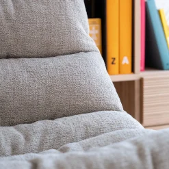 Fauteuil*alinea Fauteuil pivotant en tissu - taupe Gris